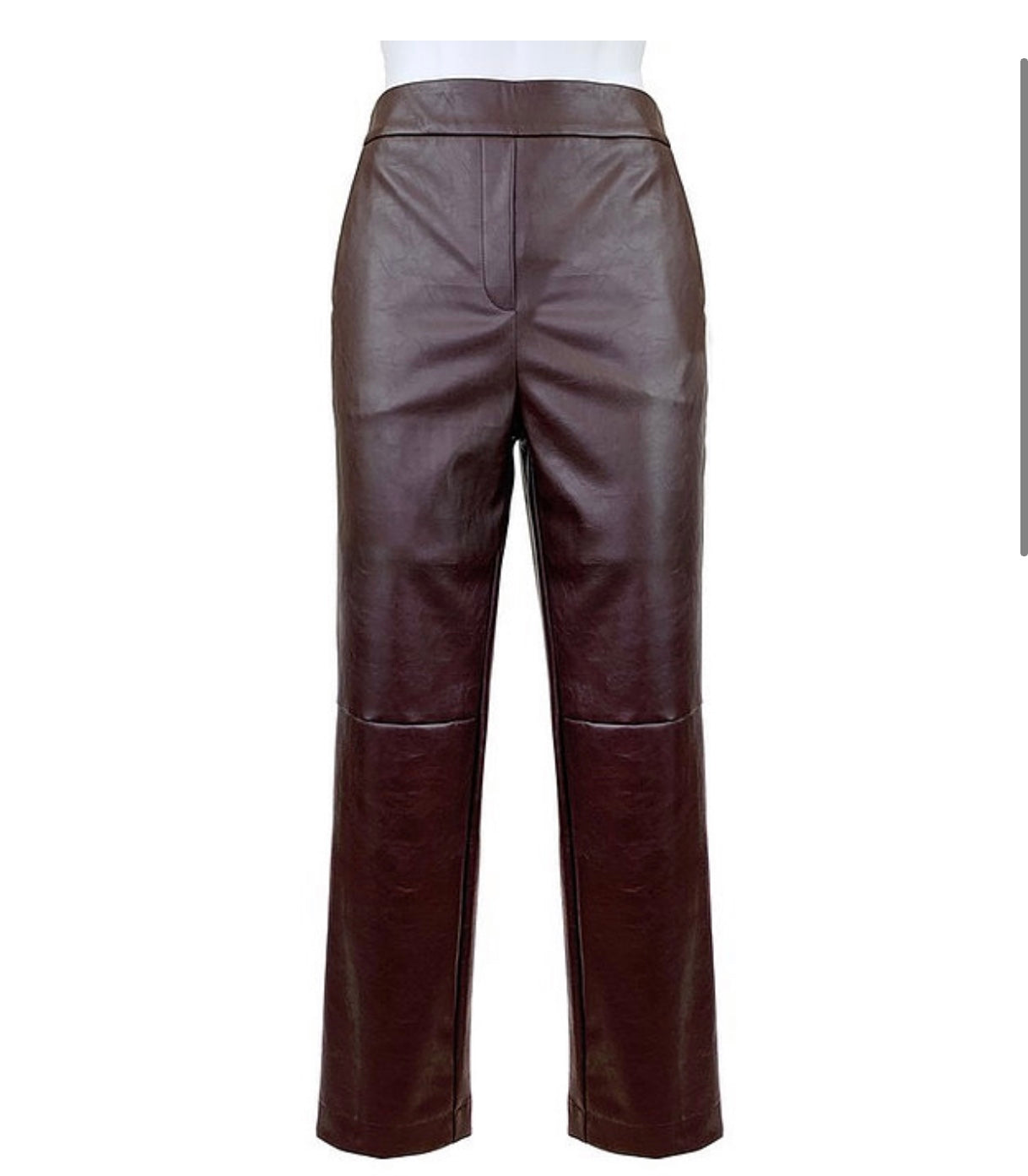 Sophia PU Cropped  Pants - Rehabcouture
