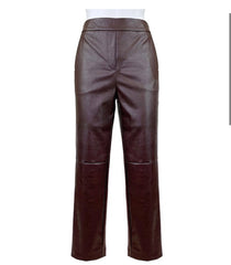 Sophia PU Cropped  Pants - Rehabcouture
