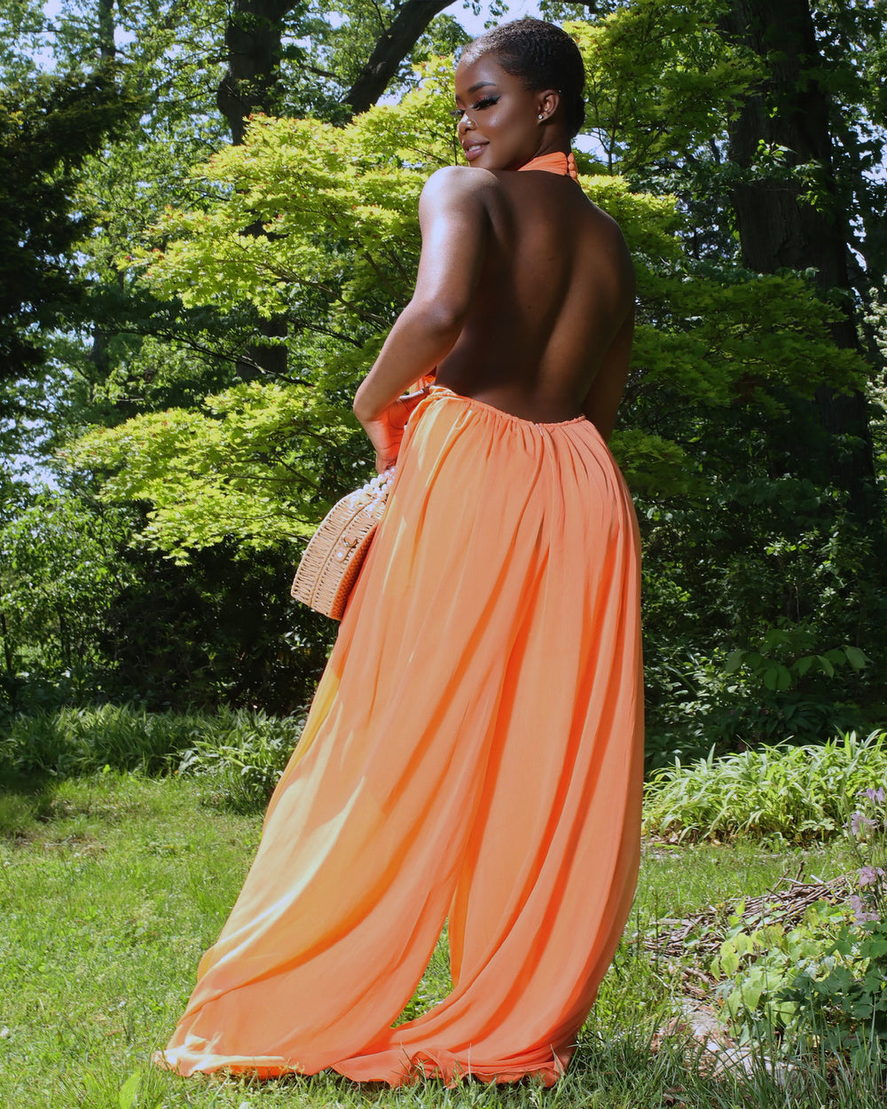 Heavenly Jumpsuit || Orange - Rehabcouture