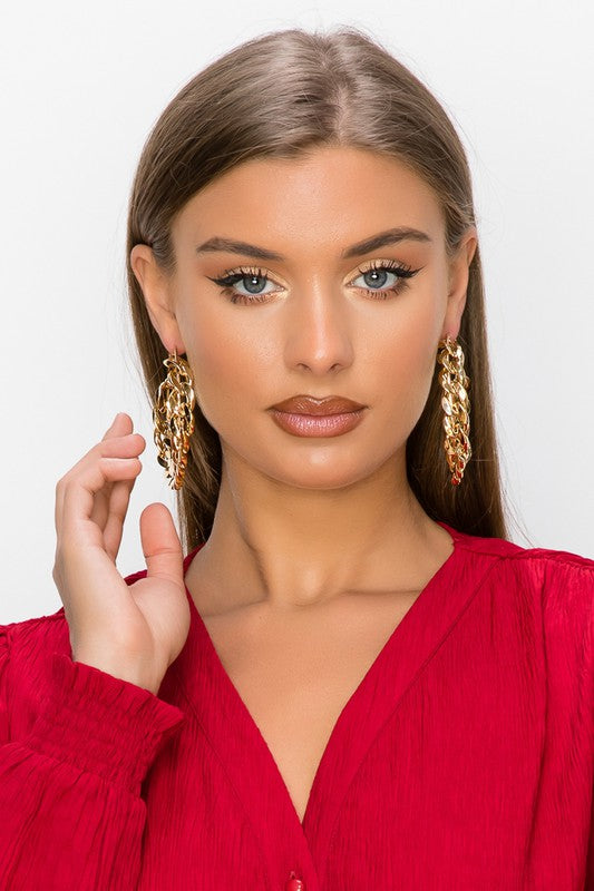 Twisted Hoop Earrings - Rehabcouture