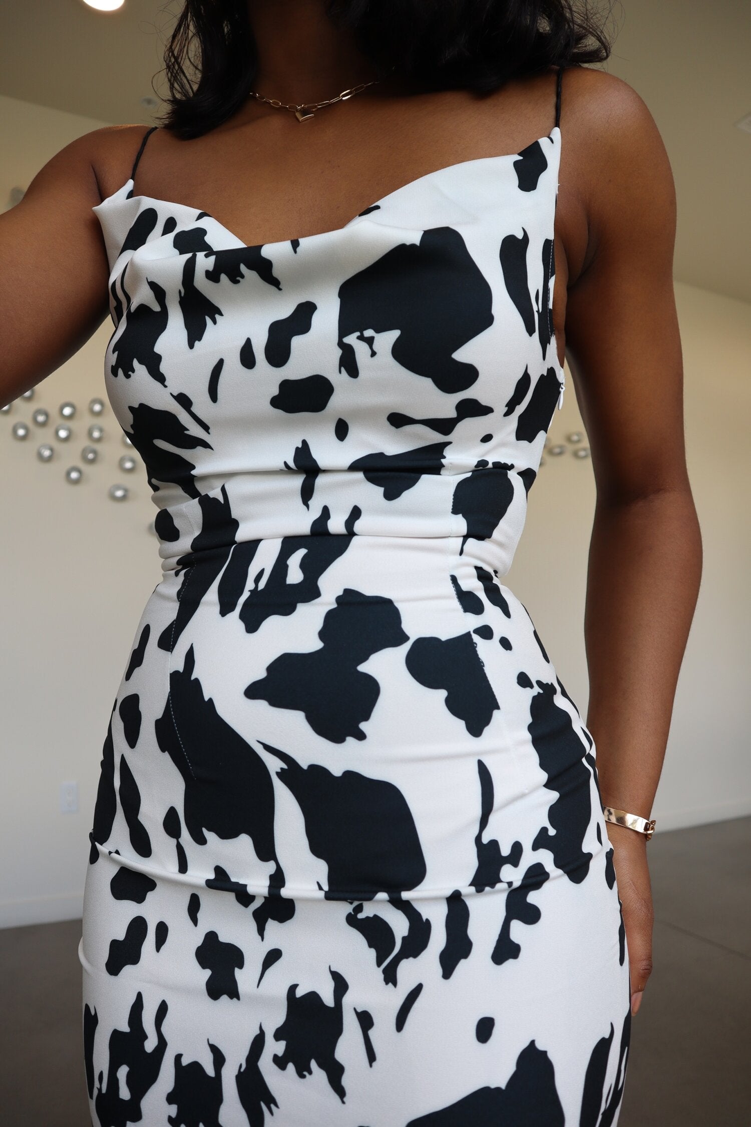 Elissa Print Bodycon Dress - Rehabcouture