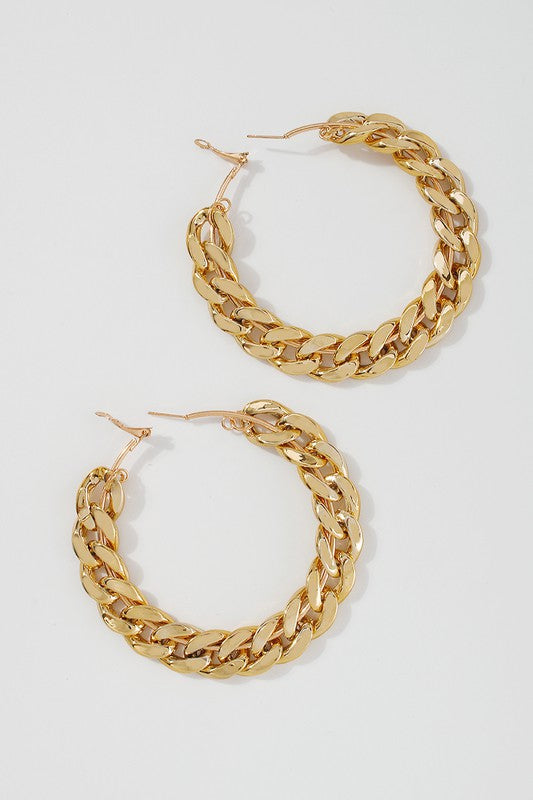 Twisted Hoop Earrings - Rehabcouture