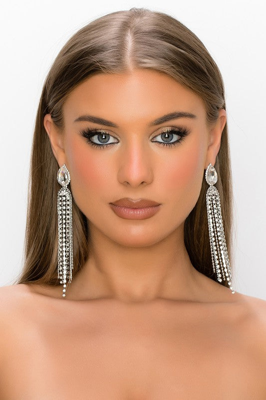 Crystal Dangle Earrings - Rehabcouture