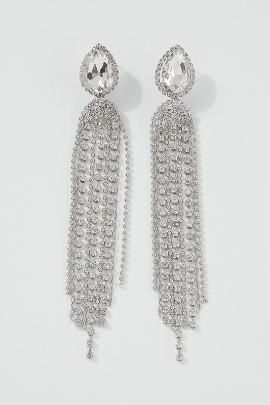 Crystal Dangle Earrings - Rehabcouture