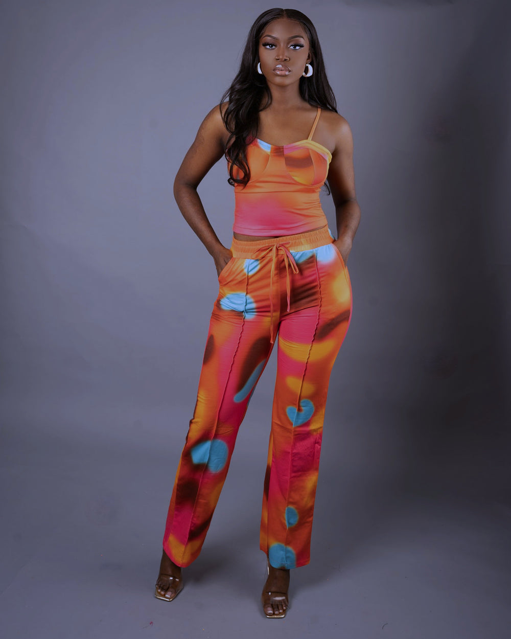 Luxury Babe Pant Set || Multi - Rehabcouture
